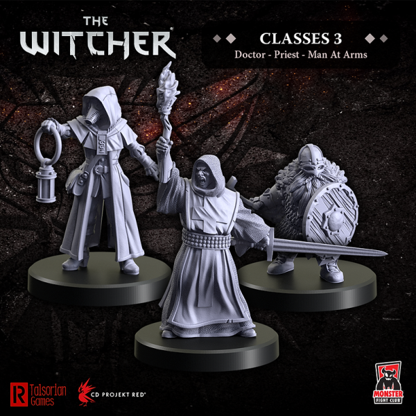 Classes 3 - Doctor, Priest, Man-at-Arms: The Witcher Miniatures [ Pre-order ]
