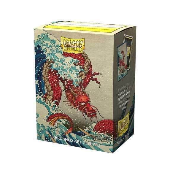 Dragon Shield Standard Size Brushed Art Sleeves - The Great Wave (100)