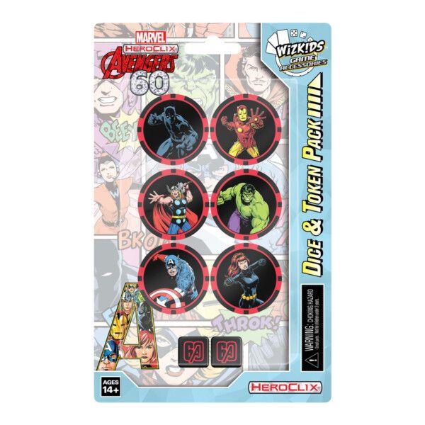 Avengers 60th Anniversary Dice and Token Pack: Marvel HeroClix