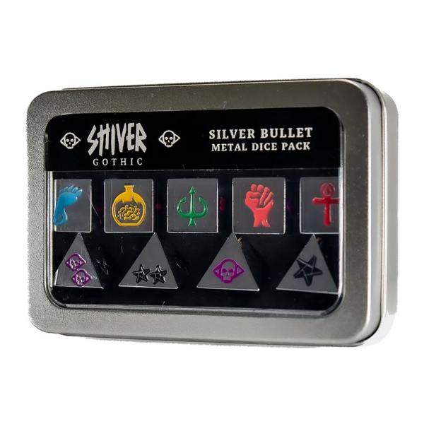 SHIVER Gothic - Silver Bullet Metal Dice