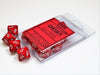 D10 Set (10): Opaque Red/White