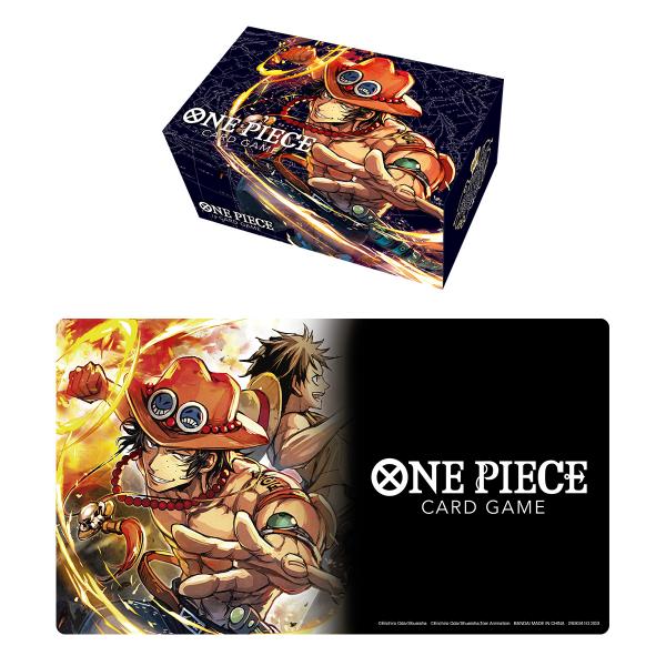 One Piece Card Game: Playmat and Storage Box Set - Portgas.D.Ace