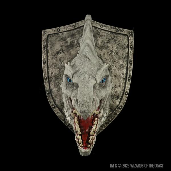 White Dragon Trophy Plaque: D&D Replicas of the Realms