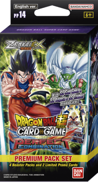 dragon ball super card game promo pack CG: Premium Set 14 (PP14): Perfect Combination — Rules of Play 1 card per pack Yugioh Token Duelist’s Advance Layout:5-Deck + Dice box + Top-loaders Hall of Fame Sports Memorabilia