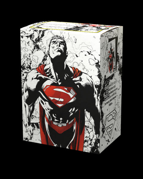 Dual Matte Art Standard Sleeves - Superman Core (Red/White) (100 ct.)