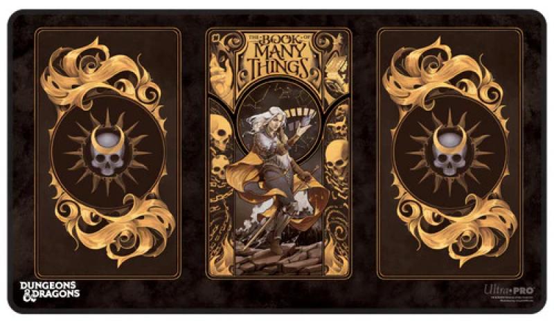 The Deck of Many Things Black Stitched Playmat Featuring: Alternate Cover Artwork: D&D