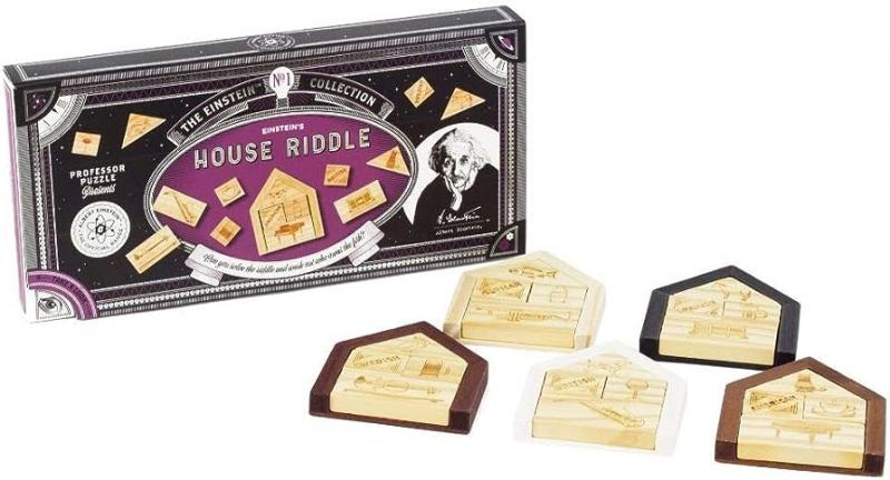 Einstein Collection: Wood House Riddle Puzzle