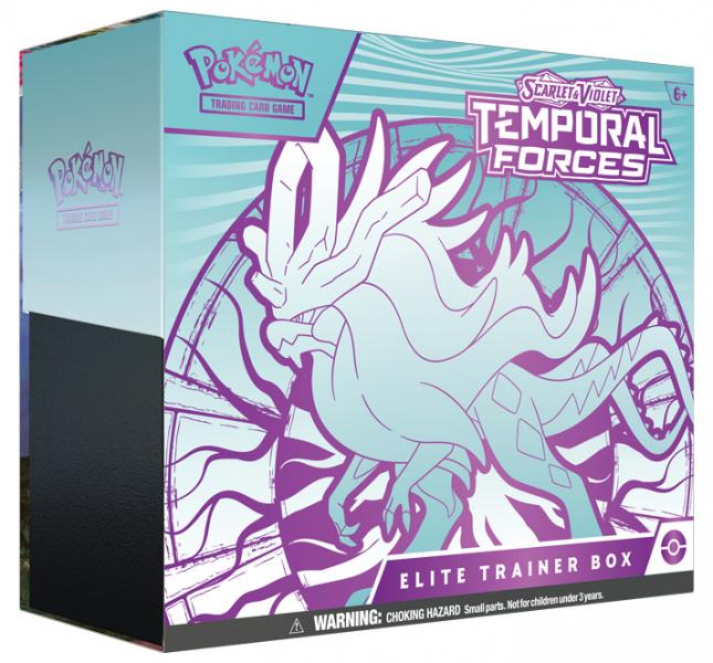 Pokemon TCG: Scarlet and Violet 5 - Temporal Forces - Elite Trainer Box: Walking Wake and Iron Leaves