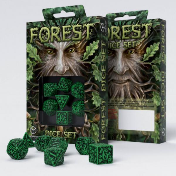 Forest Dice: Green and Black