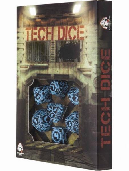 Tech Dice: Blue and Black