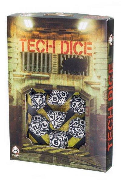 Tech Dice: Beige and Black