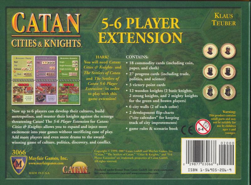 Catan (2015 Refresh) Cities & Knights 5&6 player