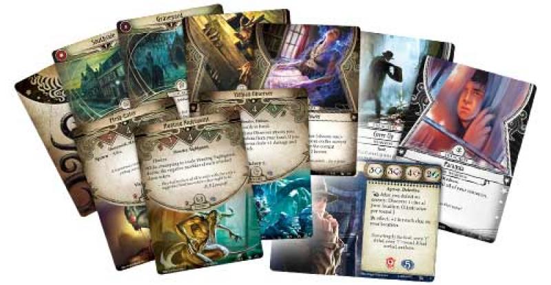 Arkham Horror: The Card Game example cards