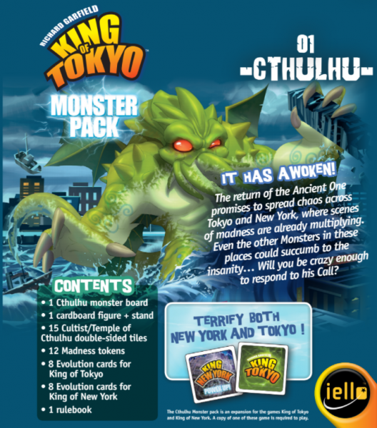King of Tokyo/King of New York: Cthulhu Monster Pack