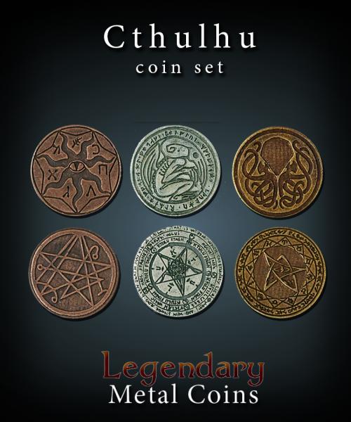 Cthulhu Coin Set Legendary Metal Coins