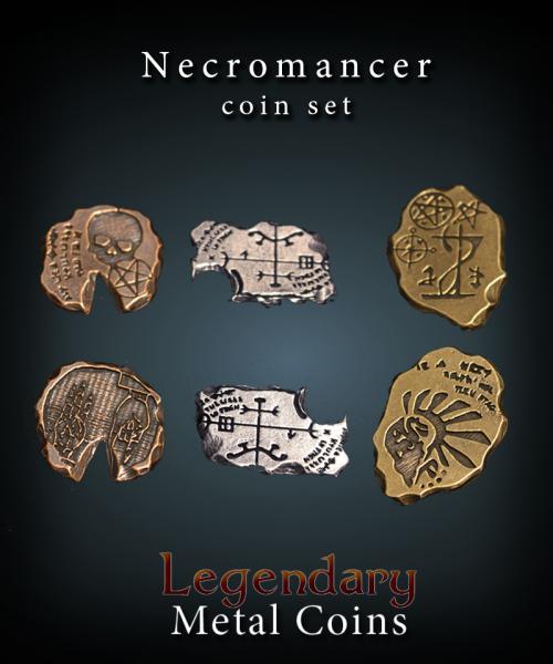 Necromancer Coin Set Legendary Metal Coins