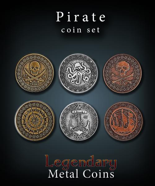 Pirate Coin Set Legendary Metal Coins