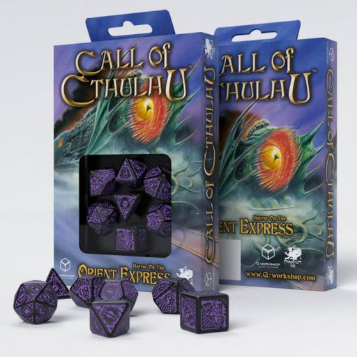 Call of Cthulhu: Horror on the Orient Express Black Purple Dice Set