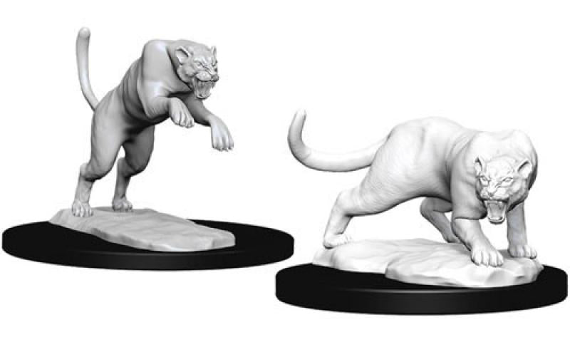 D&D Nolzur's Marvelous Unpainted Miniatures (W6): Panther & Leopard