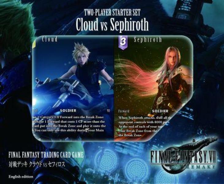 Final Fantasy TCG: Final Fantasy 7 Remake 2-Player Starter Set - Cloud vs Sephiroth