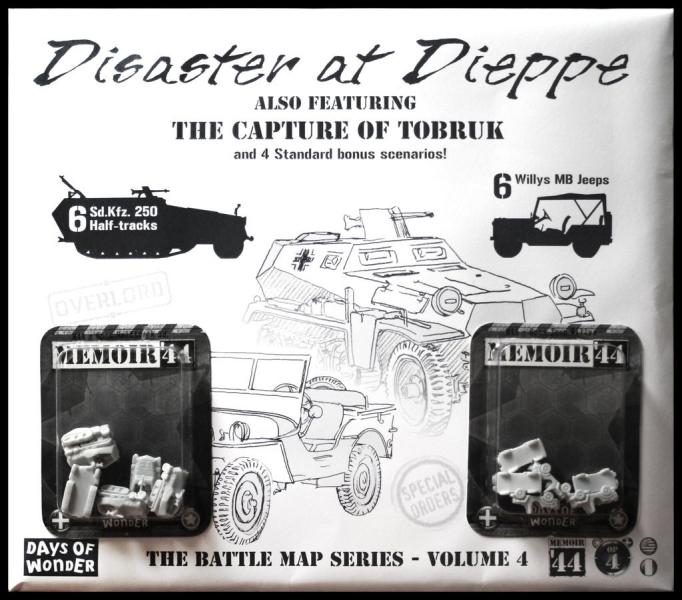 Memoir '44: OP4 Battle Map - Disaster at Dieppe/The Capture of Fortress Tobruk