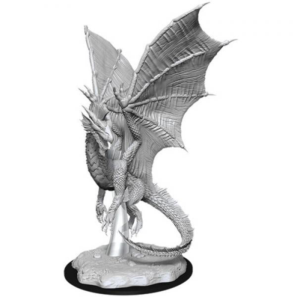 D&D Nolzur's Marvelous Miniatures: Young Silver Dragon (W11)
