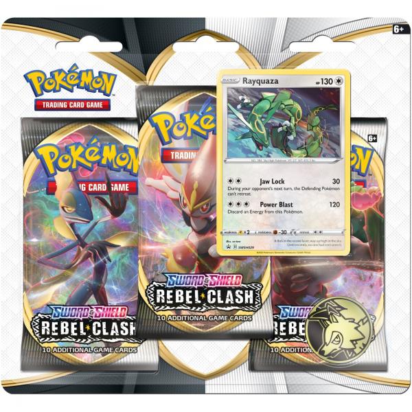 Pokemon TCG: Sword & Shield Rebel Clash 3-Pack Blister