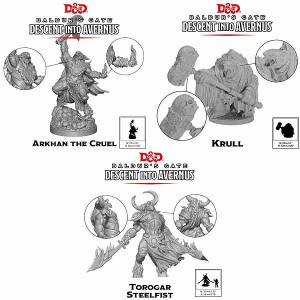 D&D Collector's Series: Descent Into Avernus - Arkhan the Cruel & The Dark Order (unpainted)