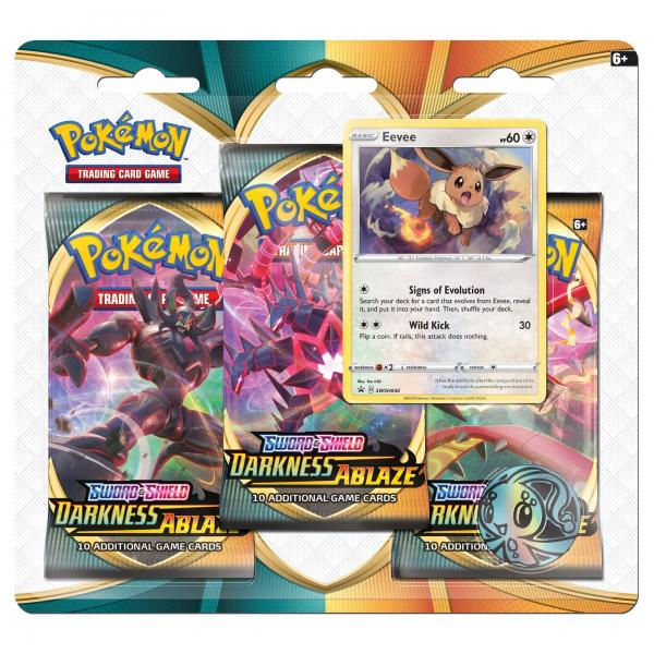 Pokemon TCG: Sword & Shield 3 Darkness Ablaze 3-Pack Booster